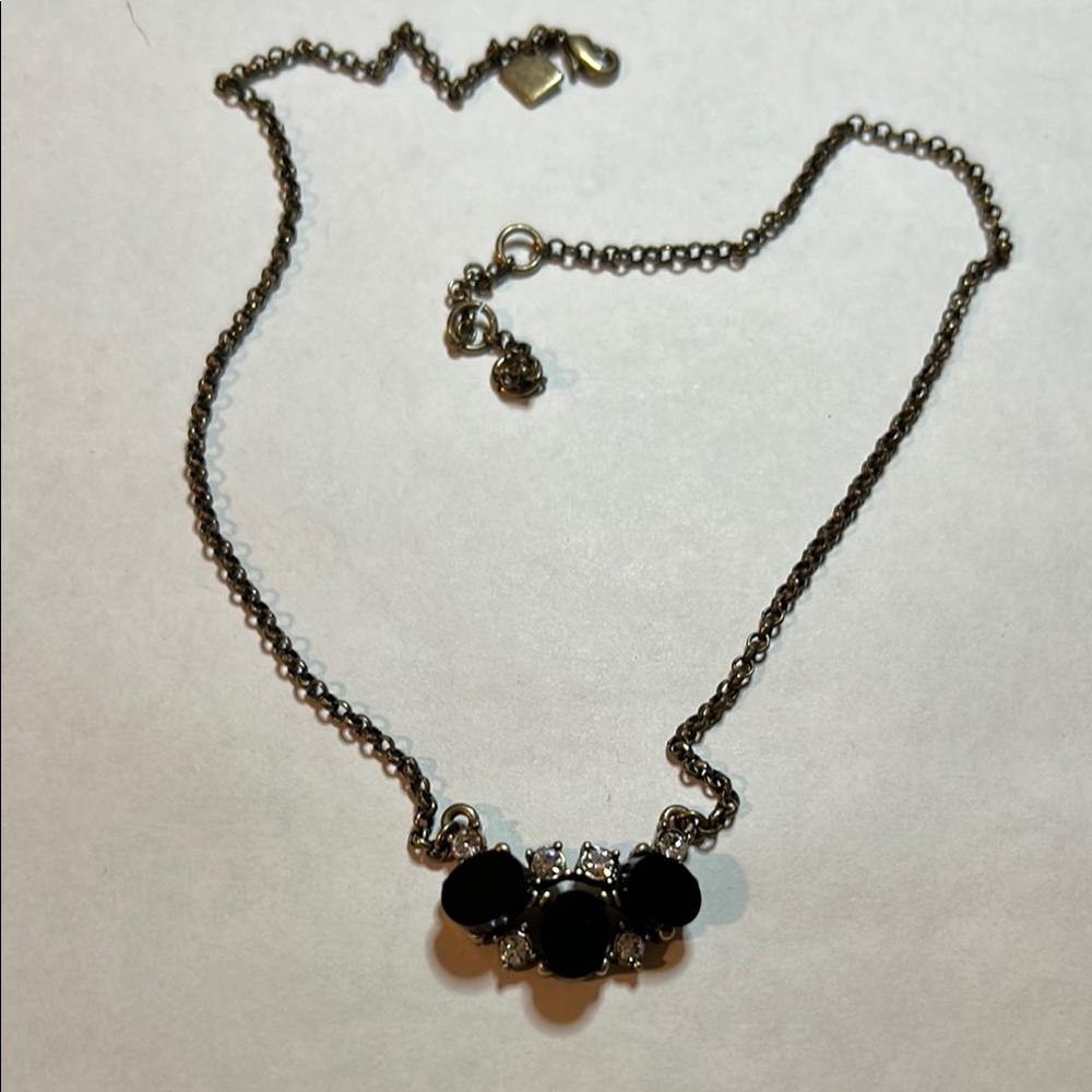 Elegant Black and Silver Necklace